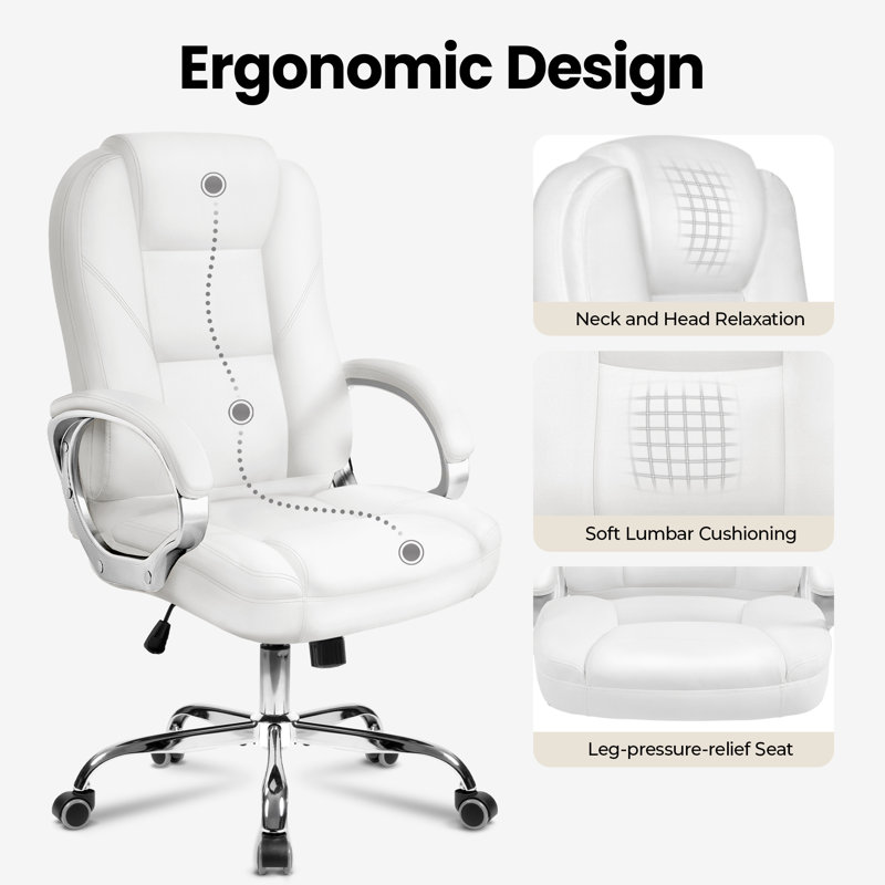 Inbox Zero Nickoli Heavy Duty Design High Back Ergonomic Executive